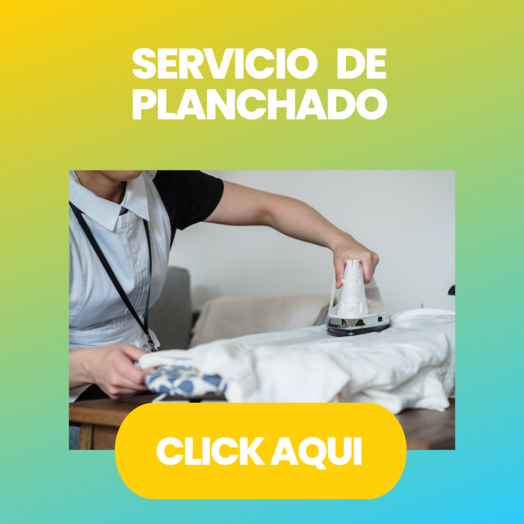 Servicio de planchado en lavanderia autoservicio